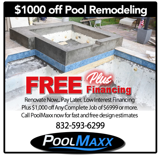 pool remodel 1000 off houston
