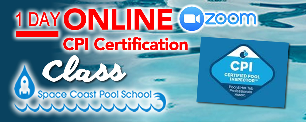 April 6, 2024- Live Certified Pool Inspector Course + Proctored Online Exam